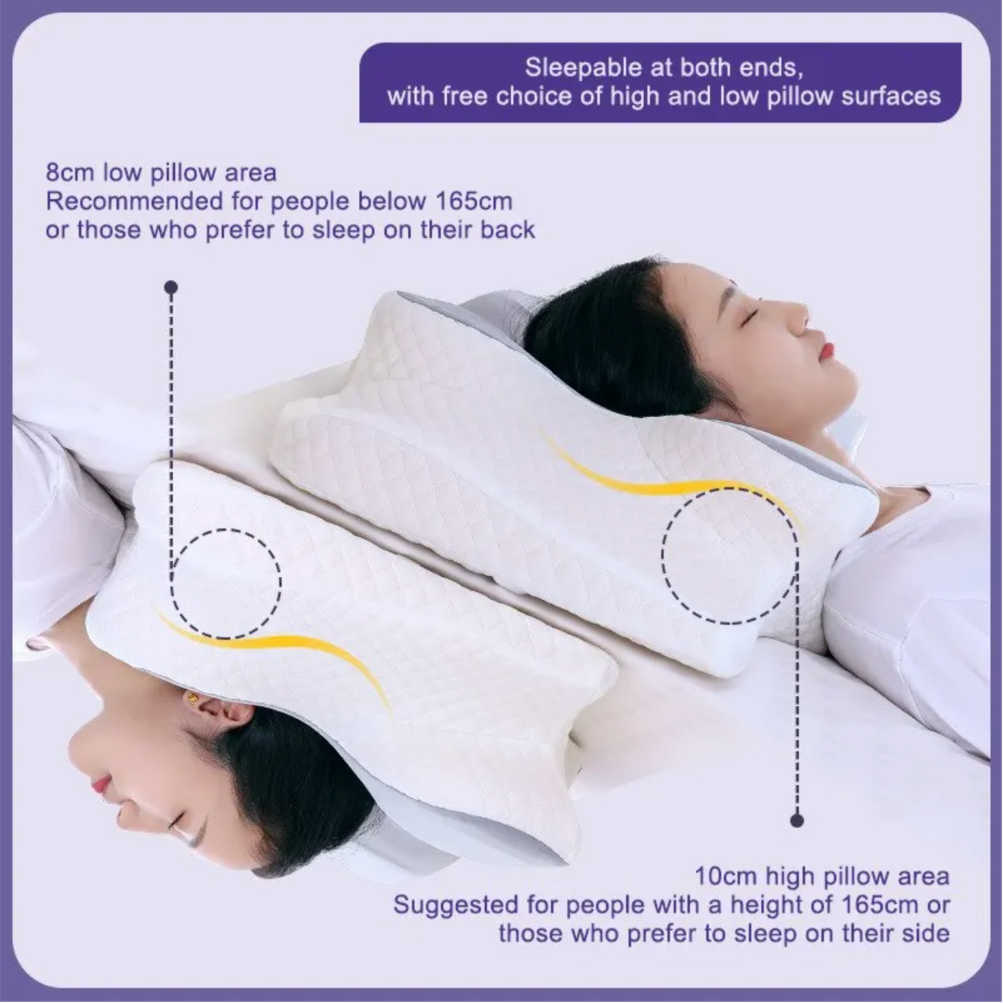 The Harmonious House™ Butterfly Shaped Cervical Pillow for Neck Pain